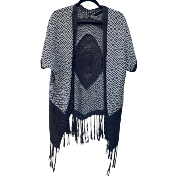 Blu Pepper Brown Bohemian Crochet Wrap size Small - Picture 5 of 8